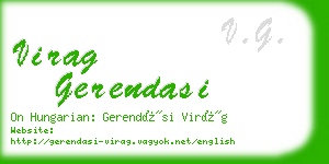 virag gerendasi business card